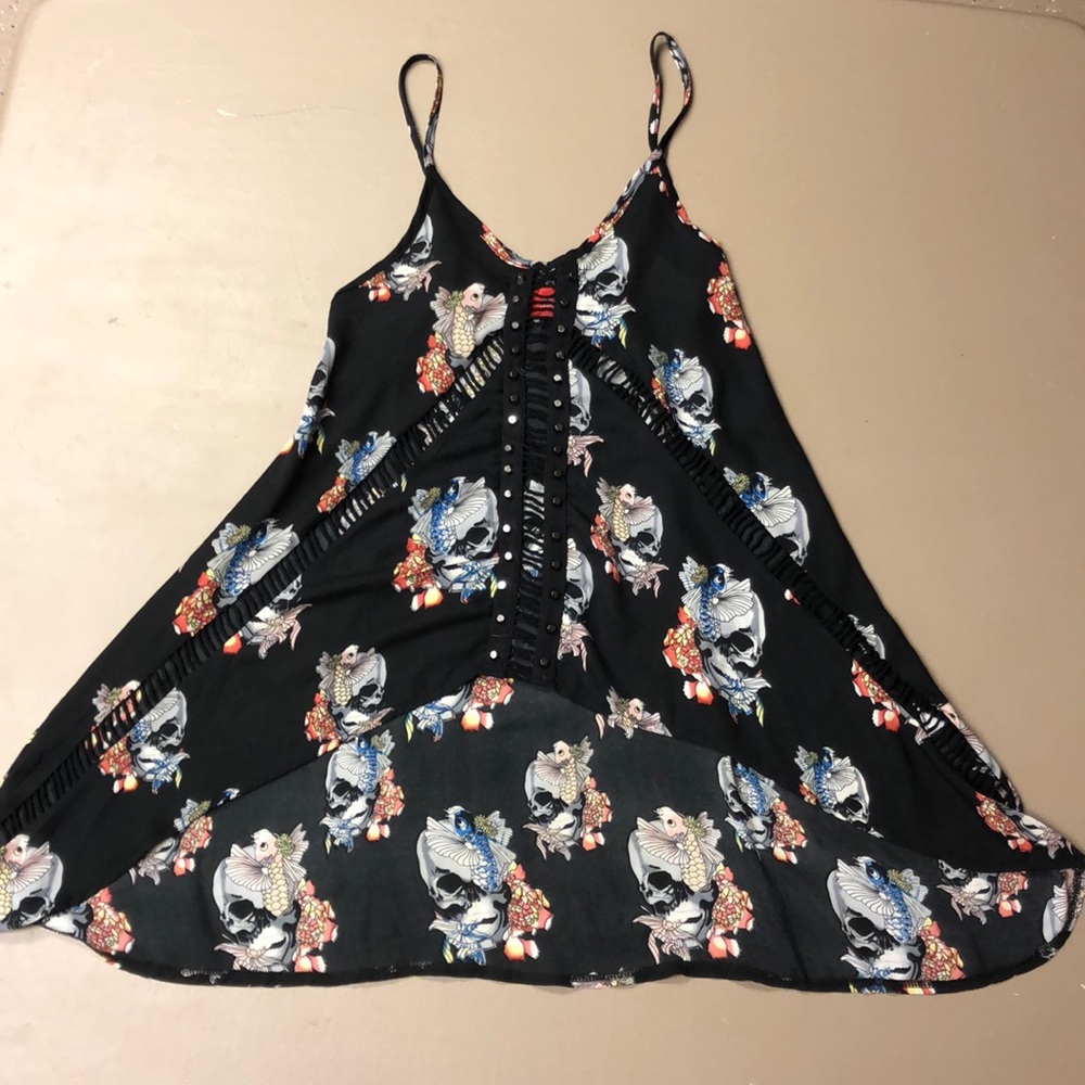 silk loose fitting tank top